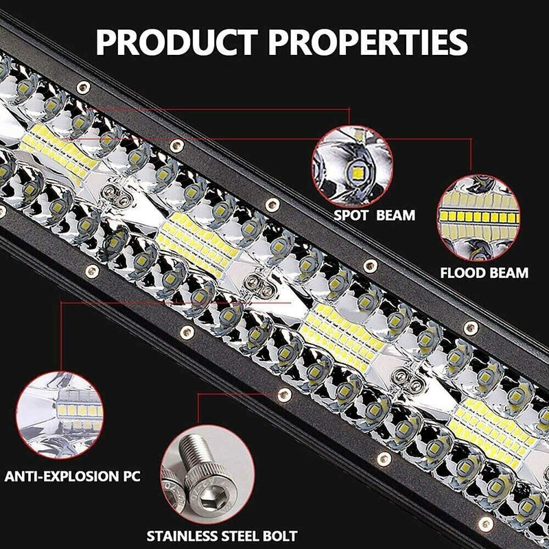 Faro Da Lavoro 12/36v A Led Barra Luce Anteriore Bar Suv Fuoristrada Auto 720w