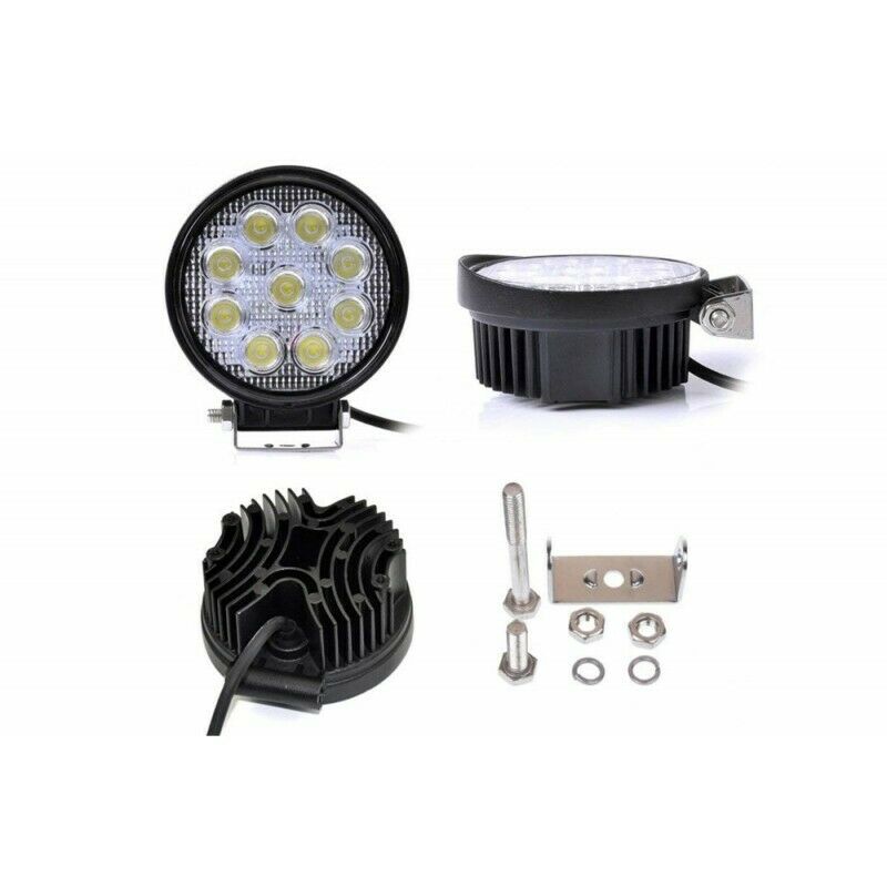 Faretto  9 Led Auto Flood 27W 12V Luce Fredda 6000K 60° - INmille