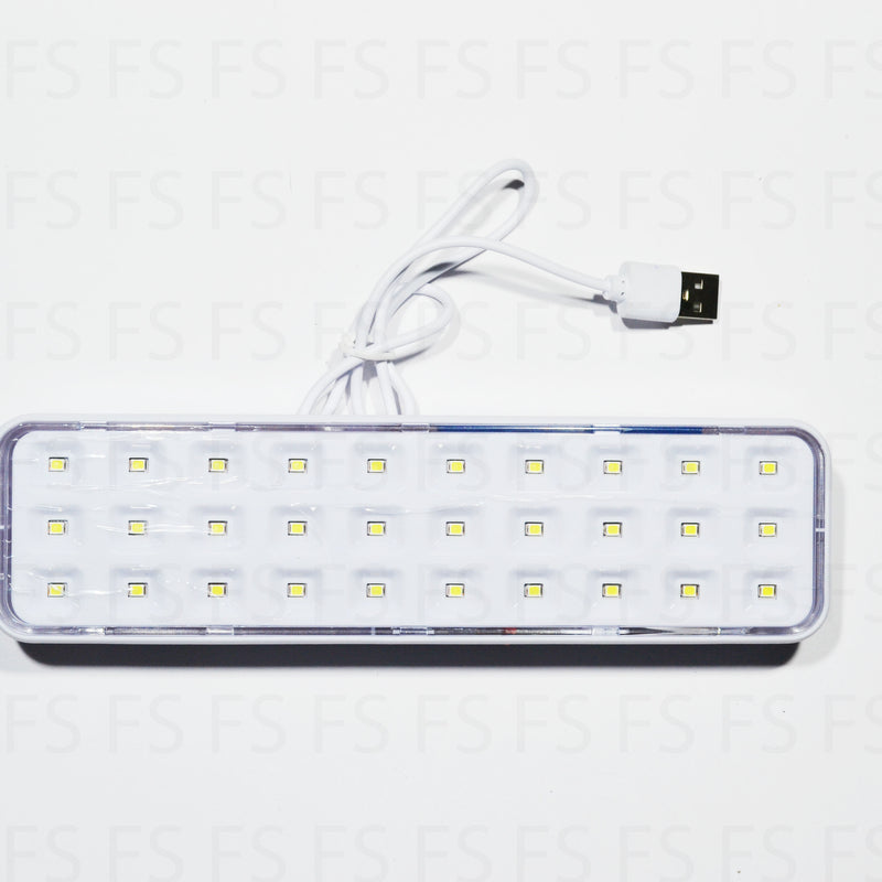 Lampada di emergenza ricaricabile 30 LED SMD portatile