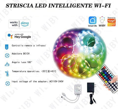 Kit Di Luci A Striscia Led Ls-Wifitd-Rgbw 3 Key 5m