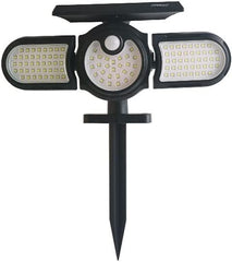 Faro Faretto con Pannello Solare 112 LED da Giardino da Esterno Luce Bianca