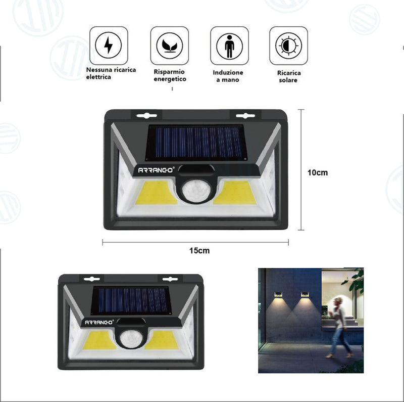 Lampada Solare Led Esterno Con Sensore Di Movimento - INmille