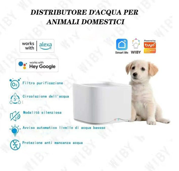 Distributore d'acqua Smart Per Animali Domestici