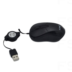 Mouse Ottico Usb Con Filo Ergonomico 1200Dpi Linq T3 Colorato - INmille