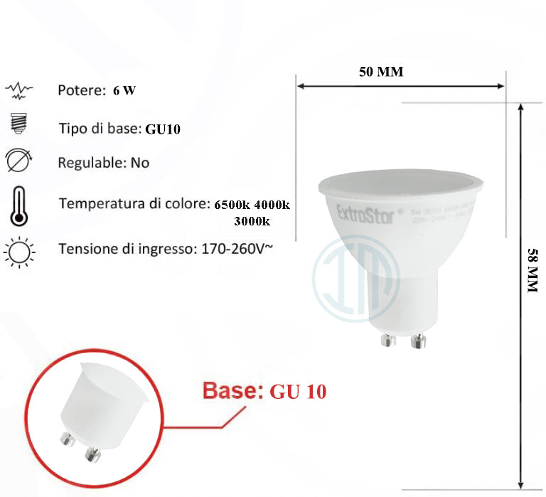 Lampadina Led 6W GU10 - INmille