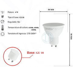 Lampadina Led 6W GU10 - INmille