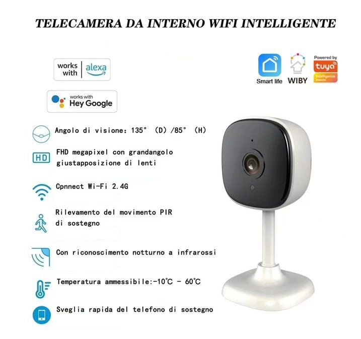 Telecamera Sorveglianza da Interno  Intelligente