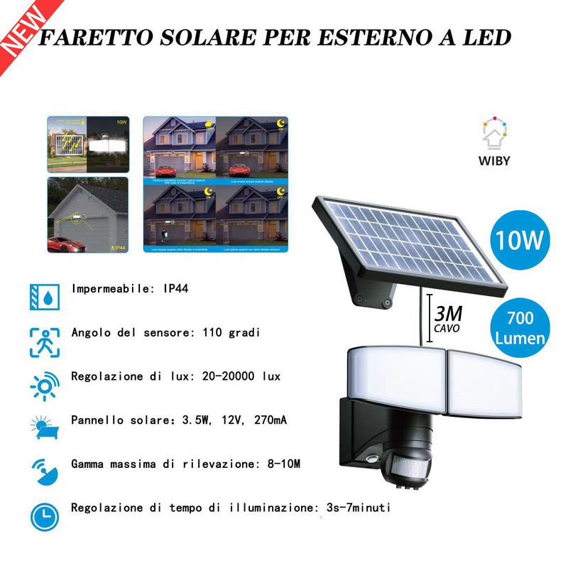 Faretto Solare Per Esterno A Led