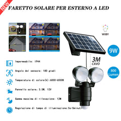 Faretto Solare Per Esterno A Led