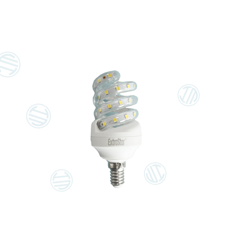 Lampadina Led a Spirale Trasparente 6W E14