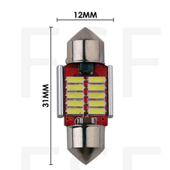 Lampadina Led A Siluro 12V 5W Luce Bianca 10 Led Canbus 31Mm