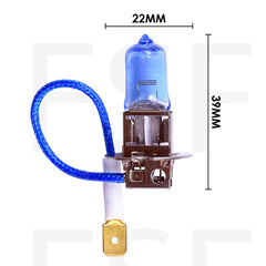 Lampada H3 12V 55W Per Auto Con Luce Blu