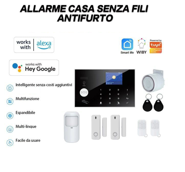 Sistema di Allarme Intelligente Smart WiFi