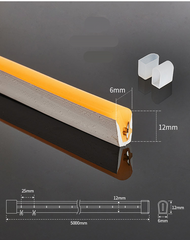 Striscia Strip Led Neon Flex Modellabile 5 Metri Dc12v Impermeabile Esterno Ip65