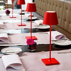 Lampada Da Tavolo Touch Led Moderna Ricaricabile Bar Hotel Ristorante Scrivania