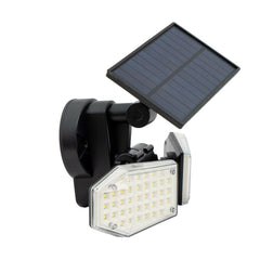 Lampada Solare LED da parete con pannello con sensore di movimento Luce Fredda