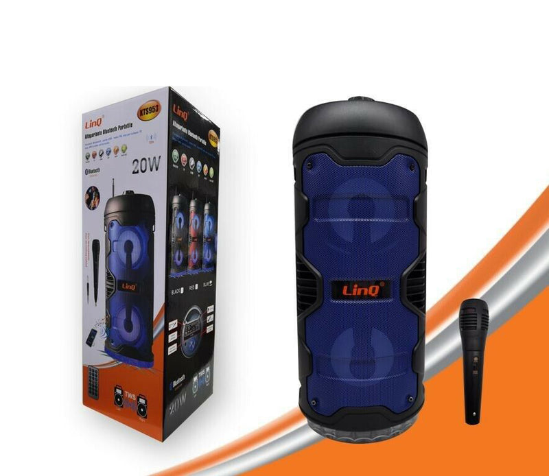 Altoparlante Speaker Cassa Bluetooth 20w Con Microfono Wireless Usb