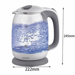 Bollitore Elettrico in Vetro con Filtro The Tisane Capacità 1.7Lt 2200W HM-5550