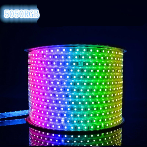 Striscia Strip Led Smd 5050 220v Rgb Spina Bluetooth Interno Esterno 1m 2 m 3m