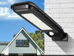 Faro lampione stradale pannello solare fotovoltaico sensore 40 LED SMD